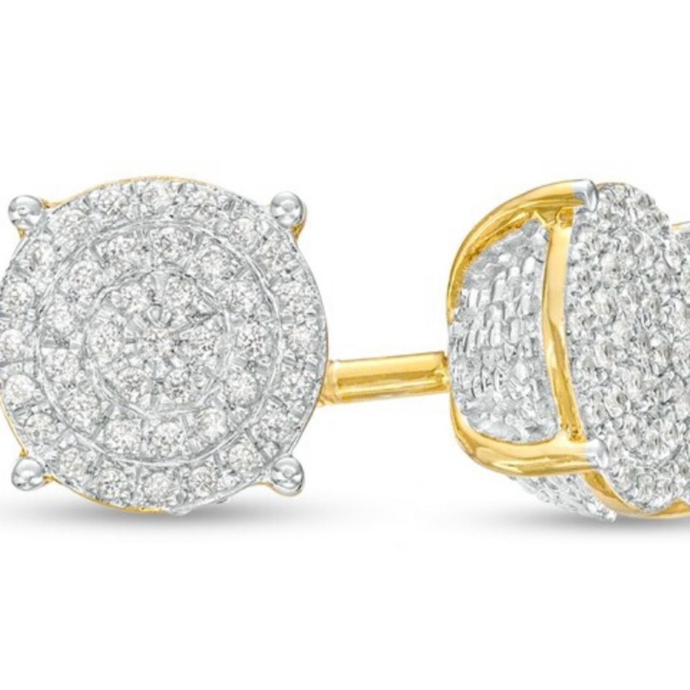 Elegant Gold  Stud Earrings